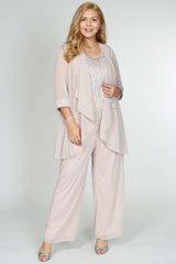 R&M Richards 5008W Plus Size Pant Suit