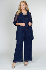 R&M Richards 5008W Plus Size Pant Suit