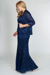R&M Richards 5385W Long Plus Size Formal Dress