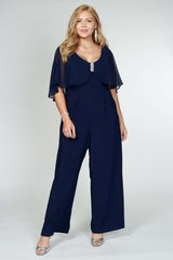 R&M Richards 5412W Plus Size Pant Jump Suit