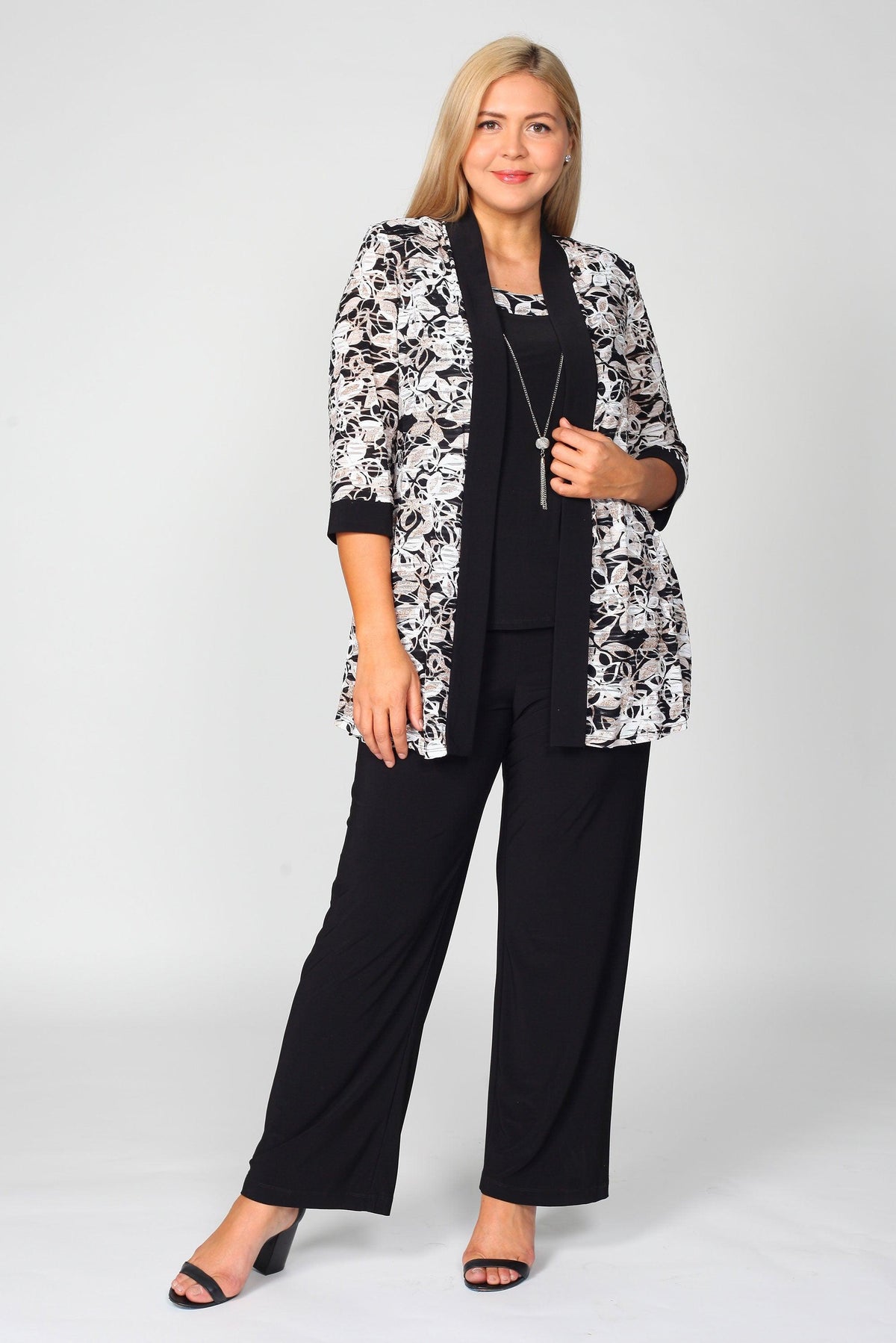R&M Richards 5552 Long Floral Pant Set