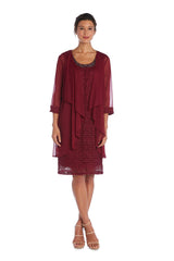 R&M Richards 5558 Short Mother Of The Bride Dress