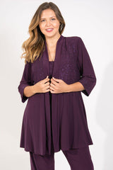 R&M Richards 5589W Plus Size Mother Of The Bride Pant Suit