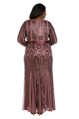 R&M Richards 5623W Long Plus Size Evening Dress