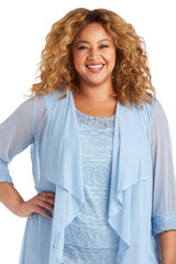 R&M Richards 7008W Plus Size Pant Suit