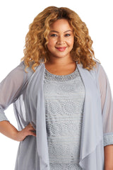 R&M Richards 7008W Plus Size Pant Suit