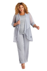 R&M Richards 7008W Plus Size Pant Suit