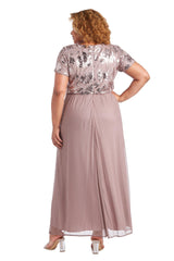 R&M Richards 7058W Long Plus Size Formal Dress