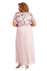 R&M Richards 7058W Long Plus Size Formal Dress