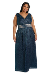 R&M Richards 7068W Long Plus Size Formal Dress