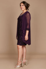 R&M Richards 7078 Mother Of The Bride Short Dress