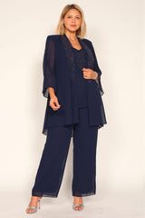 R&M Richards 7216W Plus Size Jacket Pant Suit