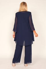 R&M Richards 7216W Plus Size Jacket Pant Suit