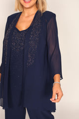 R&M Richards 7216W Plus Size Jacket Pant Suit