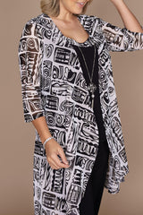R&M Richards 7248W Plus Size Duster Jacket Pant Suit