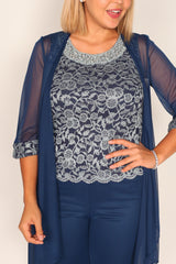 R&M Richards 7266W Mother Of The Bride Pantsuit