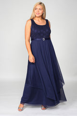 R&M Richards 7300 Long Mother Of Bride Formal Jacket Dress