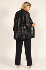 R&M Richards 7547 Three-Piece Mesh Pant Suit