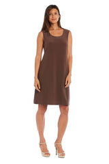 R&M Richards 8271W Short Mother Of Bride Plus Size Dress