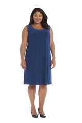 R&M Richards 8271W Short Mother Of Bride Plus Size Dress