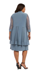 R&M Richards 8271W Short Mother Of Bride Plus Size Dress