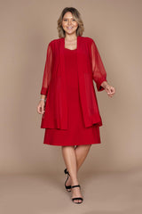 R&M Richards 8271W Short Mother Of Bride Plus Size Dress