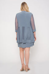 R&M Richards 8442 Short Mother Of The Bride Formal Dress