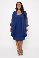 R&M Richards 8442 Short Mother Of The Bride Formal Dress