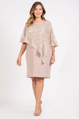 R&M Richards 8749W Short Plus Size Mother Of The Bride Dress