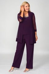 R&M Richards 8764W Plus Size Formal Pants Suit