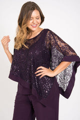 R&M Richards 8998W Plus Size Formal Pants Suit