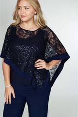 R&M Richards 8998W Plus Size Formal Pants Suit