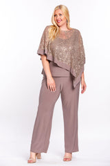 R&M Richards 8998W Plus Size Formal Pants Suit