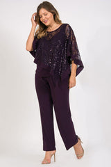 R&M Richards 8998W Plus Size Formal Pants Suit