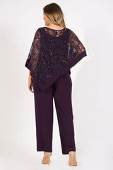 R&M Richards 8998W Plus Size Formal Pants Suit