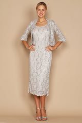R&M Richards 9896W Long Plus Size Formal Dress