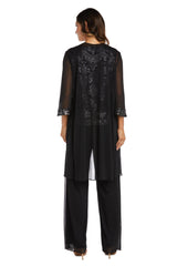 R&M Richards 7676 Formal Beaded Duster Pant Suit
