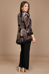 R&M Richards 9017 Formal Black Pant Suit