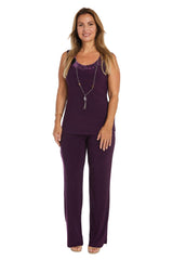 R&M Richards 9017 Formal Black Pant Suit