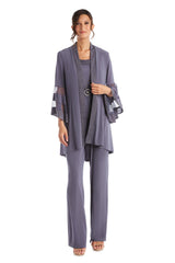 R&M Richards 7241 Formal Duster Jacket Pant Set