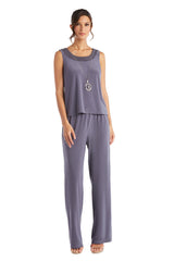 R&M Richards 7241 Formal Duster Jacket Pant Set
