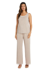 R&M Richards 2593 Long Formal Chiffon Pant Suit