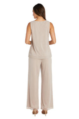 R&M Richards 2593 Long Formal Chiffon Pant Suit