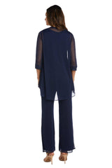R&M Richards 2593 Long Formal Chiffon Pant Suit
