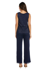 R&M Richards 2593 Long Formal Chiffon Pant Suit