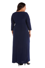 R&M Richards 3780W Long Formal Plus Size Dress