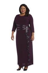 R&M Richards 3780W Long Formal Plus Size Dress