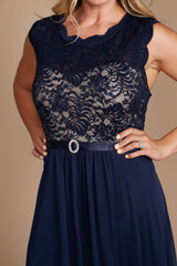 R&M Richards 9406W Long Plus Size Formal Dress