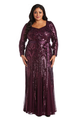 R&M Richards 5623W Long Plus Size Formal Dress Sale