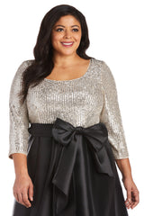 R&M Richards 7411W Plus Size High Low Dress Sale